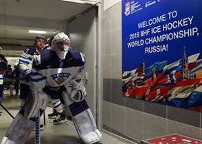 ST. PETERSBURG, RUSSIA - MAY 6: Finland's Mikko Koskinen #19 waits to take to the ice during preliminary round action at the 2016 IIHF Ice Hockey Championship. (Photo by Minas Panagiotakis/HHOF-IIHF Images)